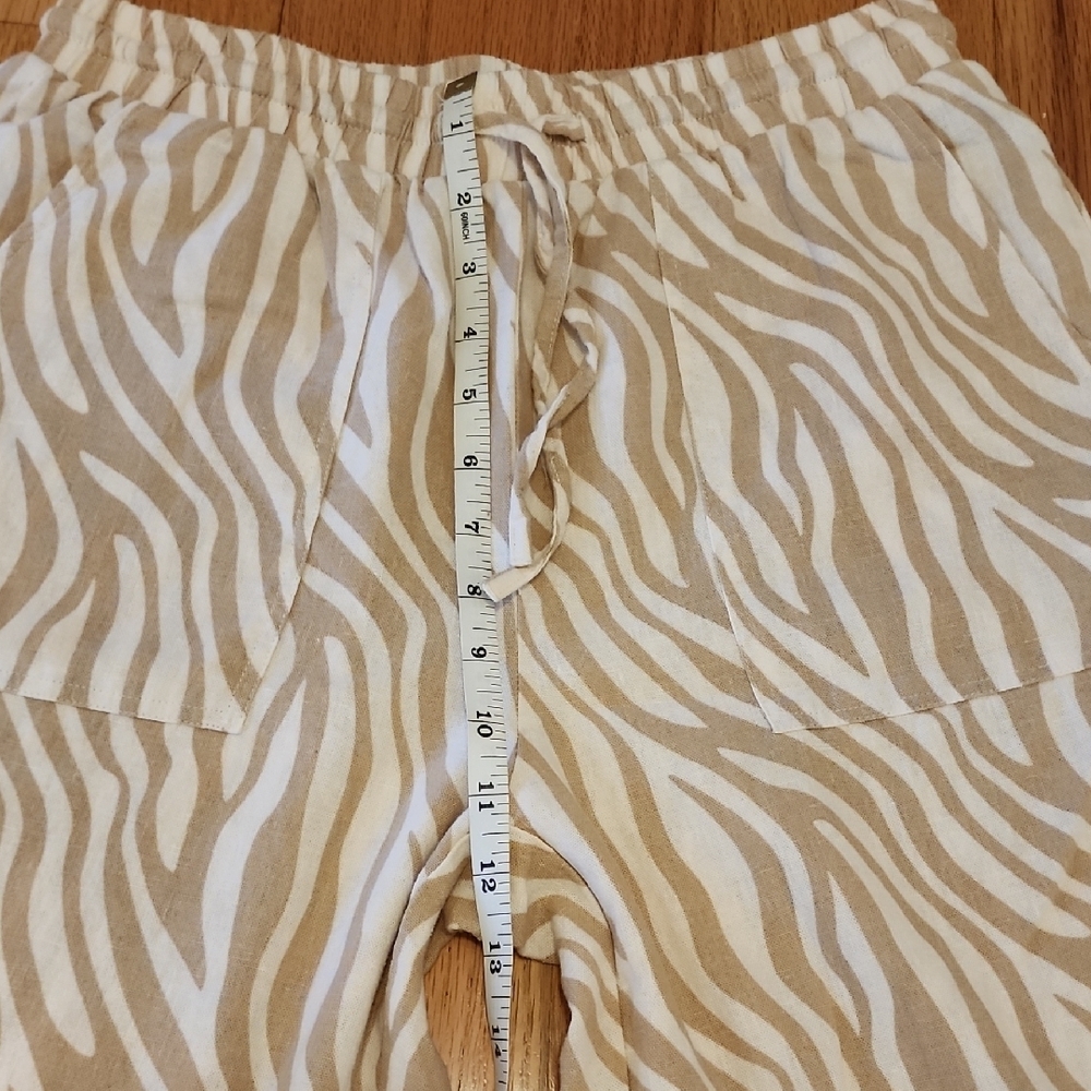 Stylish Zebra Print Wide Leg Pants - Picture 2 of 7